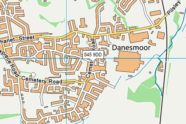 S45 9DD map - OS VectorMap District (Ordnance Survey) S45 9DD map - OS VectorMap District (Ordnance Survey)