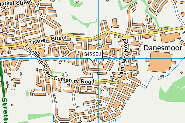 S45 9DJ map - OS VectorMap District (Ordnance Survey) S45 9DJ map - OS VectorMap District (Ordnance Survey)