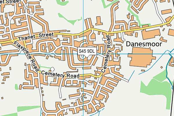 S45 9DL map - OS VectorMap District (Ordnance Survey) S45 9DL map - OS VectorMap District (Ordnance Survey)