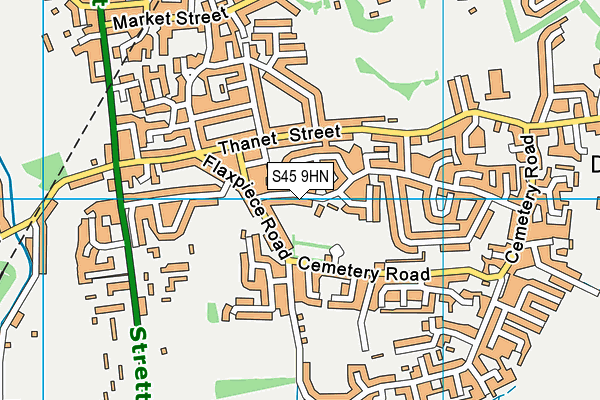 S45 9HN map - OS VectorMap District (Ordnance Survey) S45 9HN map - OS VectorMap District (Ordnance Survey)
