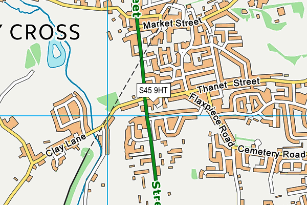 S45 9HT map - OS VectorMap District (Ordnance Survey) S45 9HT map - OS VectorMap District (Ordnance Survey)
