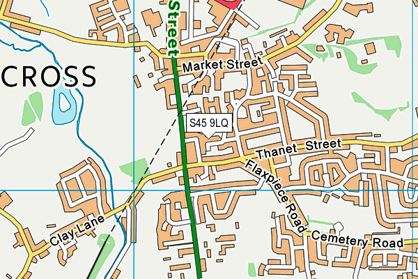 S45 9LQ map - OS VectorMap District (Ordnance Survey) S45 9LQ map - OS VectorMap District (Ordnance Survey)