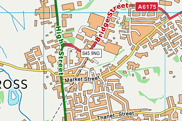 S45 9NG map - OS VectorMap District (Ordnance Survey) S45 9NG map - OS VectorMap District (Ordnance Survey)