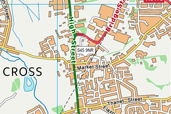 S45 9NR map - OS VectorMap District (Ordnance Survey) S45 9NR map - OS VectorMap District (Ordnance Survey)