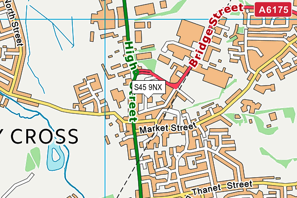 S45 9NX map - OS VectorMap District (Ordnance Survey) S45 9NX map - OS VectorMap District (Ordnance Survey)