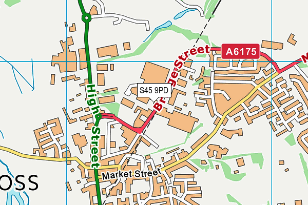 S45 9PD map - OS VectorMap District (Ordnance Survey) S45 9PD map - OS VectorMap District (Ordnance Survey)