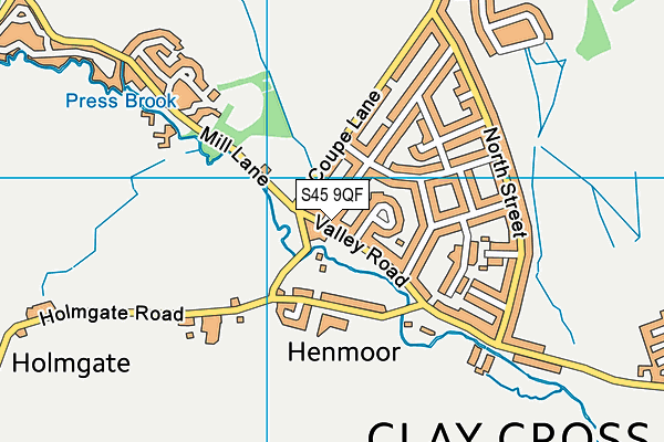 S45 9QF map - OS VectorMap District (Ordnance Survey) S45 9QF map - OS VectorMap District (Ordnance Survey)