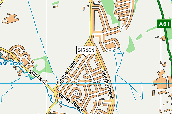 S45 9QN map - OS VectorMap District (Ordnance Survey) S45 9QN map - OS VectorMap District (Ordnance Survey)