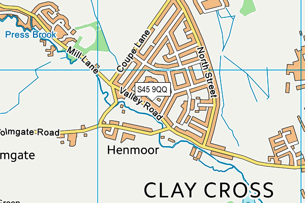 S45 9QQ map - OS VectorMap District (Ordnance Survey) S45 9QQ map - OS VectorMap District (Ordnance Survey)
