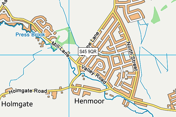 S45 9QR map - OS VectorMap District (Ordnance Survey) S45 9QR map - OS VectorMap District (Ordnance Survey)