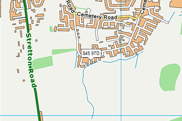 S45 9TD map - OS VectorMap District (Ordnance Survey) S45 9TD map - OS VectorMap District (Ordnance Survey)