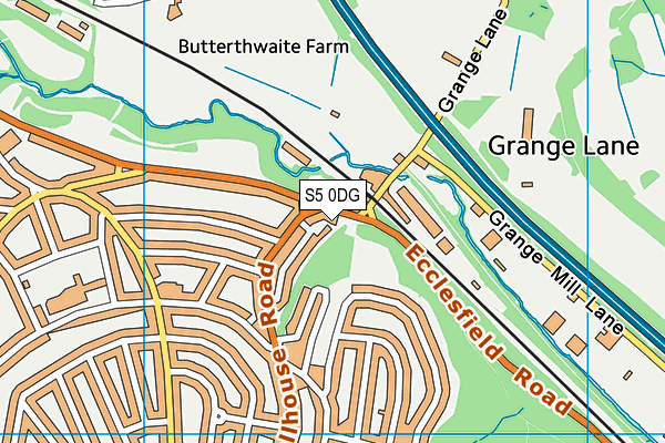 S5 0DG map - OS VectorMap District (Ordnance Survey) S5 0DG map - OS VectorMap District (Ordnance Survey)