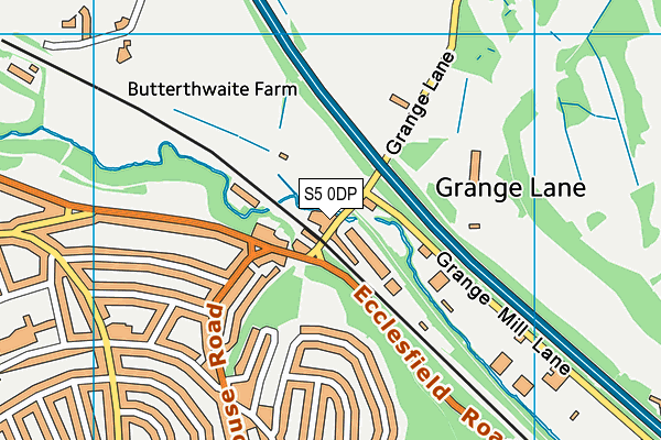 S5 0DP map - OS VectorMap District (Ordnance Survey) S5 0DP map - OS VectorMap District (Ordnance Survey)