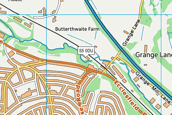 S5 0DU map - OS VectorMap District (Ordnance Survey) S5 0DU map - OS VectorMap District (Ordnance Survey)
