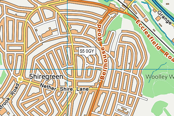 S5 0GY map - OS VectorMap District (Ordnance Survey) S5 0GY map - OS VectorMap District (Ordnance Survey)