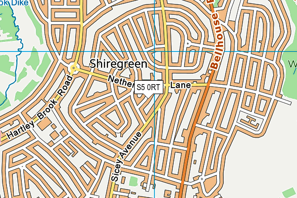 S5 0RT map - OS VectorMap District (Ordnance Survey) S5 0RT map - OS VectorMap District (Ordnance Survey)