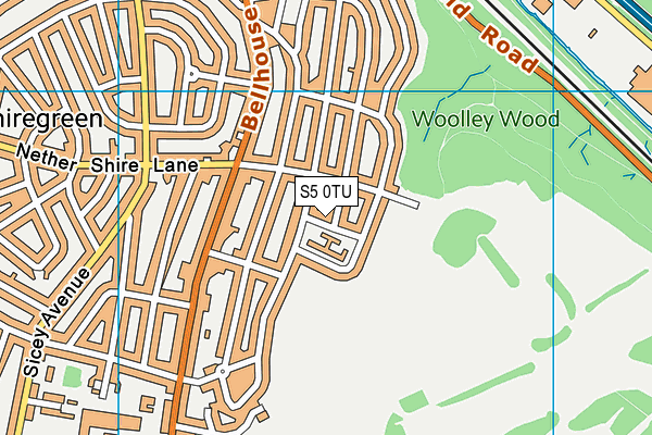 S5 0TU map - OS VectorMap District (Ordnance Survey) S5 0TU map - OS VectorMap District (Ordnance Survey)