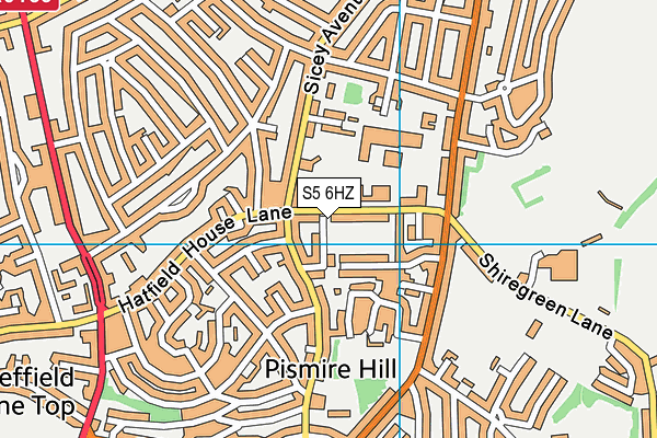 S5 6HZ map - OS VectorMap District (Ordnance Survey) S5 6HZ map - OS VectorMap District (Ordnance Survey)