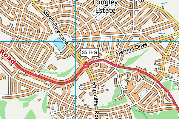 S5 7HG map - OS VectorMap District (Ordnance Survey) S5 7HG map - OS VectorMap District (Ordnance Survey)