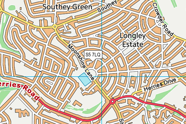 S5 7LQ map - OS VectorMap District (Ordnance Survey) S5 7LQ map - OS VectorMap District (Ordnance Survey)