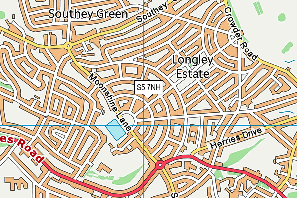 S5 7NH map - OS VectorMap District (Ordnance Survey) S5 7NH map - OS VectorMap District (Ordnance Survey)