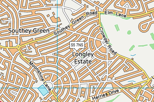 S5 7NS map - OS VectorMap District (Ordnance Survey) S5 7NS map - OS VectorMap District (Ordnance Survey)