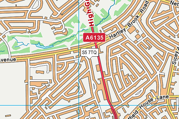 S5 7TQ map - OS VectorMap District (Ordnance Survey) S5 7TQ map - OS VectorMap District (Ordnance Survey)