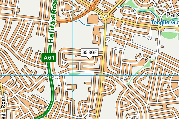 S5 8GF map - OS VectorMap District (Ordnance Survey) S5 8GF map - OS VectorMap District (Ordnance Survey)