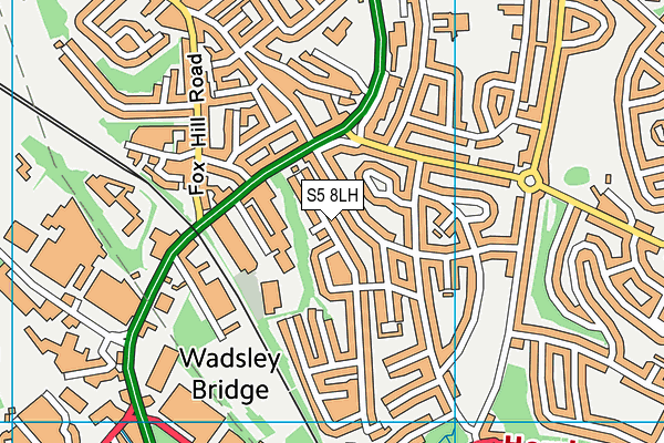 S5 8LH map - OS VectorMap District (Ordnance Survey) S5 8LH map - OS VectorMap District (Ordnance Survey)