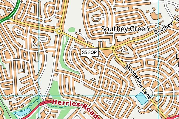 S5 8QP map - OS VectorMap District (Ordnance Survey) S5 8QP map - OS VectorMap District (Ordnance Survey)