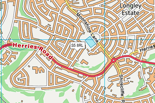 S5 8RL map - OS VectorMap District (Ordnance Survey) S5 8RL map - OS VectorMap District (Ordnance Survey)