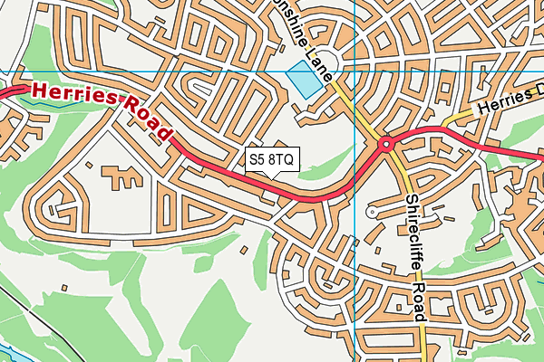 S5 8TQ map - OS VectorMap District (Ordnance Survey) S5 8TQ map - OS VectorMap District (Ordnance Survey)