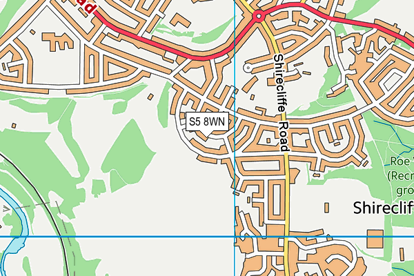 S5 8WN map - OS VectorMap District (Ordnance Survey) S5 8WN map - OS VectorMap District (Ordnance Survey)