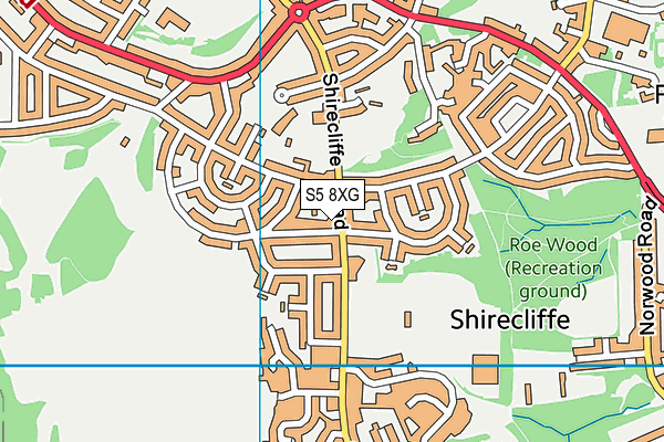 S5 8XG map - OS VectorMap District (Ordnance Survey) S5 8XG map - OS VectorMap District (Ordnance Survey)