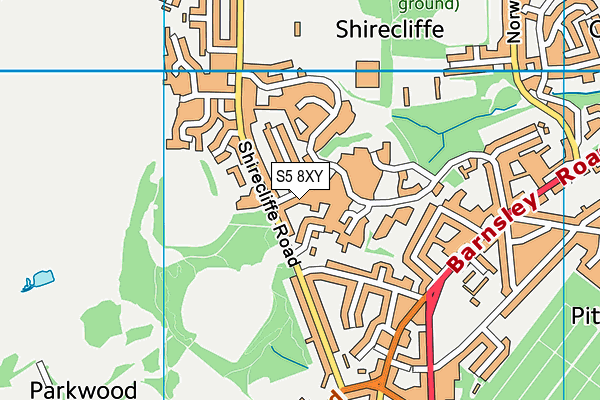 S5 8XY map - OS VectorMap District (Ordnance Survey) S5 8XY map - OS VectorMap District (Ordnance Survey)