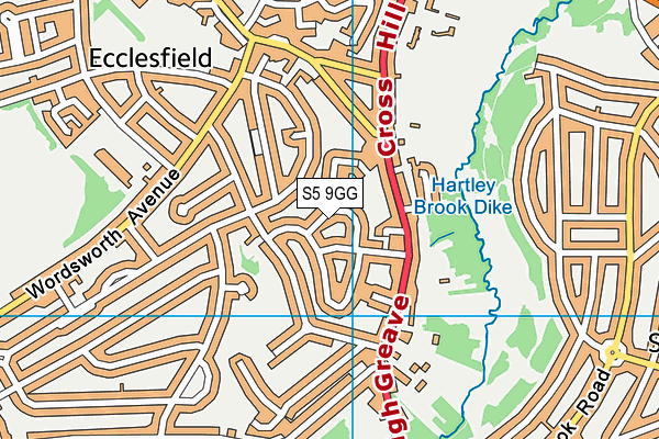 S5 9GG map - OS VectorMap District (Ordnance Survey) S5 9GG map - OS VectorMap District (Ordnance Survey)