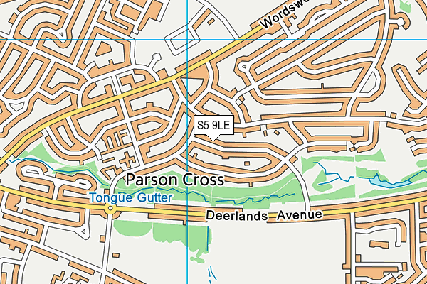 S5 9LE map - OS VectorMap District (Ordnance Survey) S5 9LE map - OS VectorMap District (Ordnance Survey)