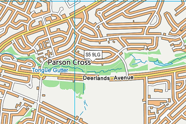 S5 9LG map - OS VectorMap District (Ordnance Survey) S5 9LG map - OS VectorMap District (Ordnance Survey)