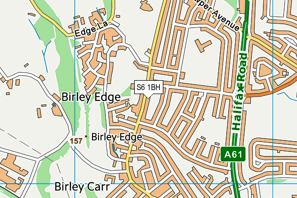 S6 1BH map - OS VectorMap District (Ordnance Survey) S6 1BH map - OS VectorMap District (Ordnance Survey)
