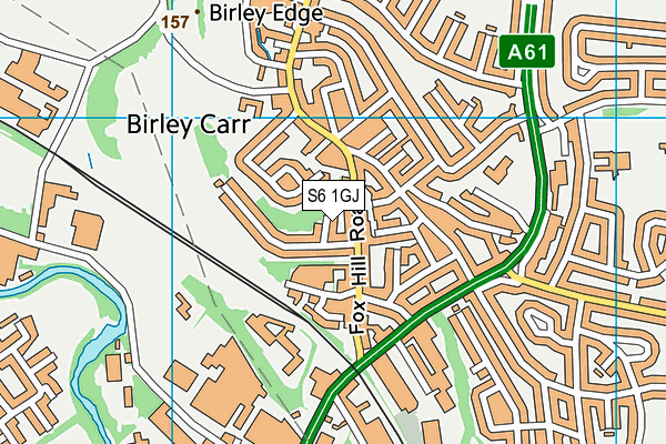 S6 1GJ map - OS VectorMap District (Ordnance Survey) S6 1GJ map - OS VectorMap District (Ordnance Survey)
