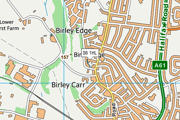 S6 1HL map - OS VectorMap District (Ordnance Survey) S6 1HL map - OS VectorMap District (Ordnance Survey)