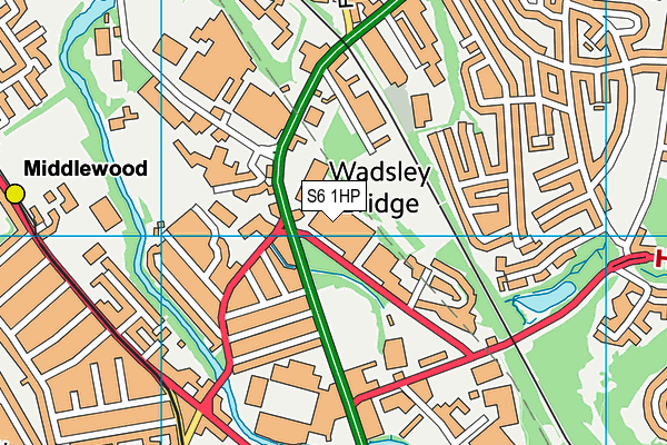 S6 1HP map - OS VectorMap District (Ordnance Survey) S6 1HP map - OS VectorMap District (Ordnance Survey)