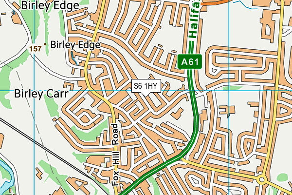 S6 1HY map - OS VectorMap District (Ordnance Survey) S6 1HY map - OS VectorMap District (Ordnance Survey)