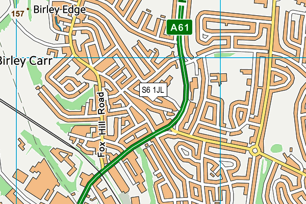 S6 1JL map - OS VectorMap District (Ordnance Survey) S6 1JL map - OS VectorMap District (Ordnance Survey)