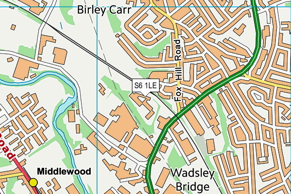 S6 1LE map - OS VectorMap District (Ordnance Survey) S6 1LE map - OS VectorMap District (Ordnance Survey)