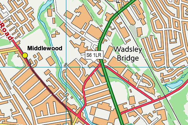 S6 1LR map - OS VectorMap District (Ordnance Survey) S6 1LR map - OS VectorMap District (Ordnance Survey)