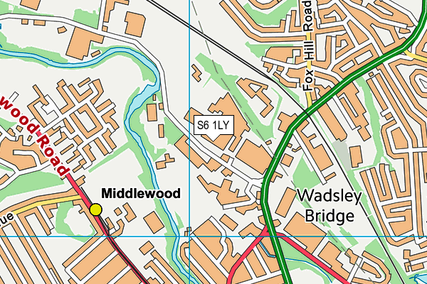 S6 1LY map - OS VectorMap District (Ordnance Survey) S6 1LY map - OS VectorMap District (Ordnance Survey)
