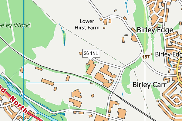 S6 1NL map - OS VectorMap District (Ordnance Survey) S6 1NL map - OS VectorMap District (Ordnance Survey)