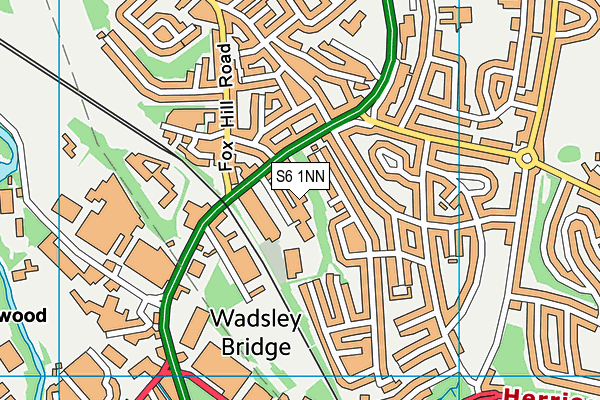 S6 1NN map - OS VectorMap District (Ordnance Survey)