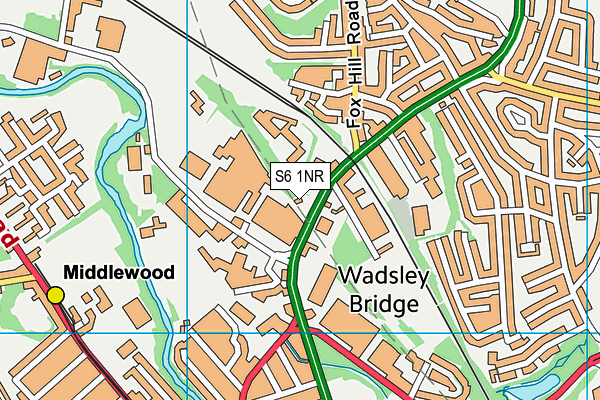 S6 1NR map - OS VectorMap District (Ordnance Survey) S6 1NR map - OS VectorMap District (Ordnance Survey)